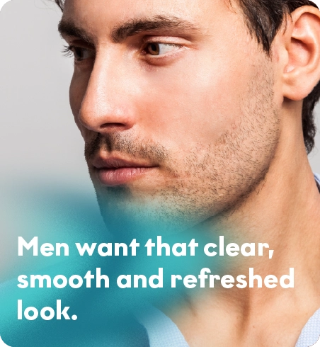 A Fresh, Clean Skin Boost for Men.