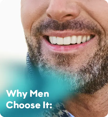 Designed to reduce gum show.