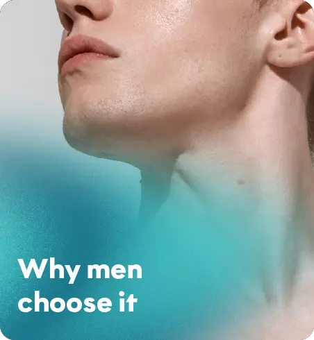 Designed to reduce tension without compromising masculine definition.