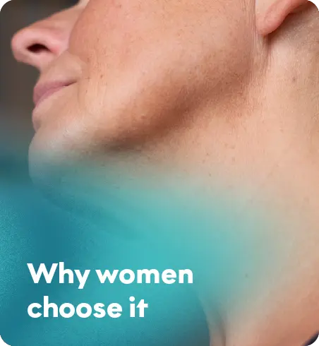 Relief from jaw tension with the added benefit of a softer lower face.